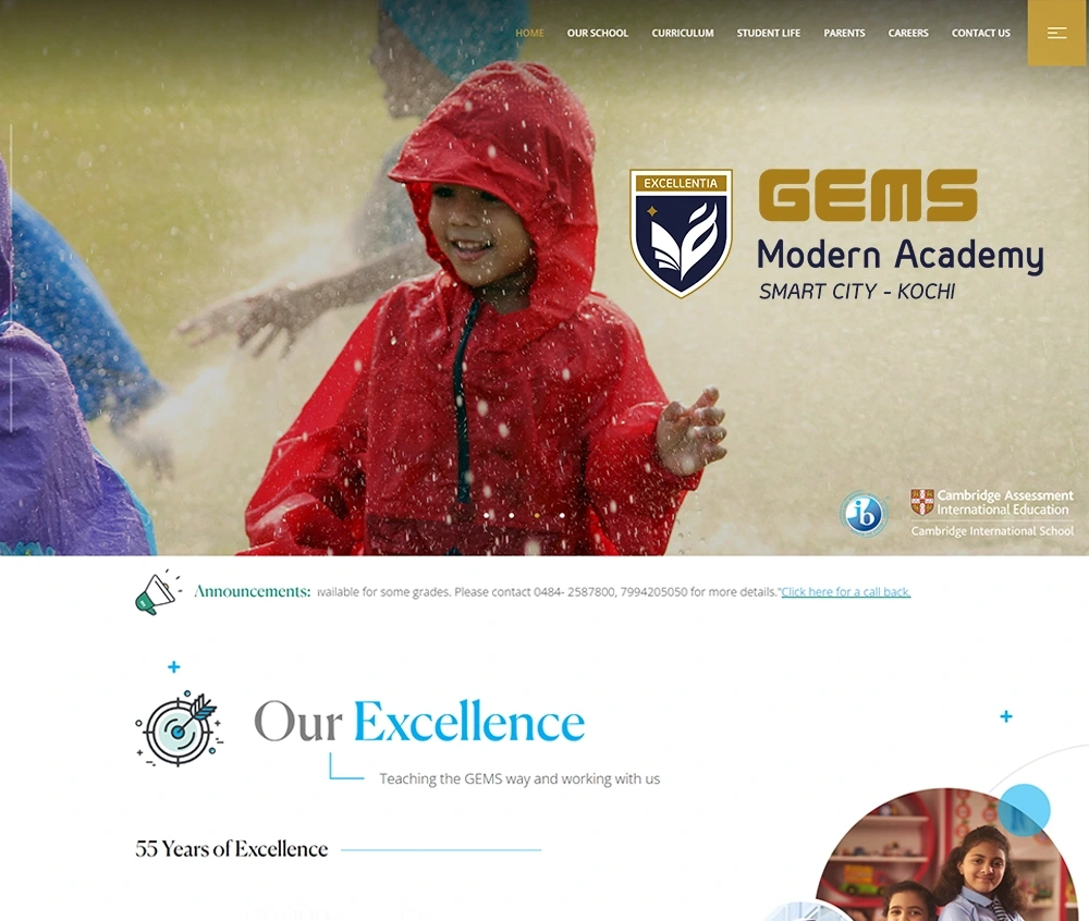 Gems international school website thumbnail